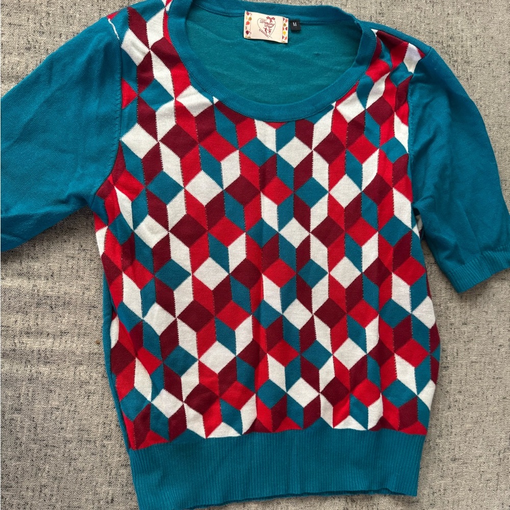 Vintage inspired knitted top